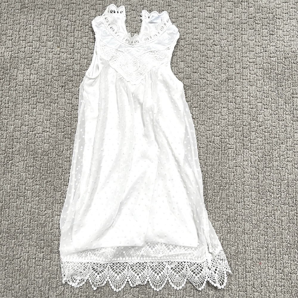 Lace and chiffon dress